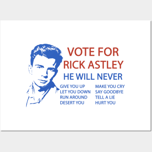 Vote for Rick Astley Posters and Art